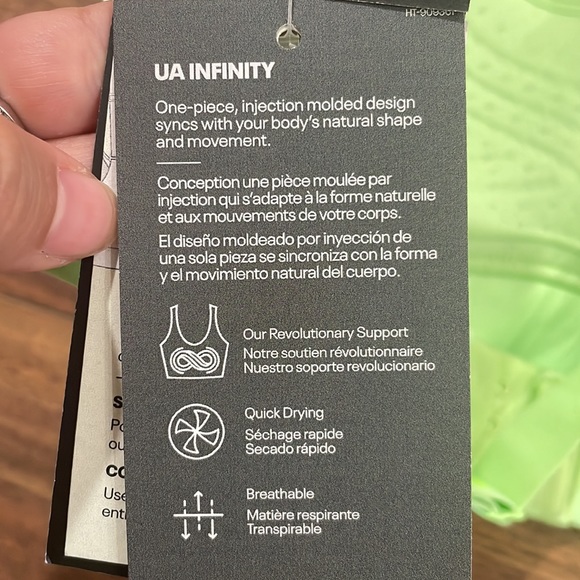 XS Under Armour UA Infinity Mid Bra - Picture 6 of 8